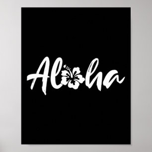 Aloha surfboard poster