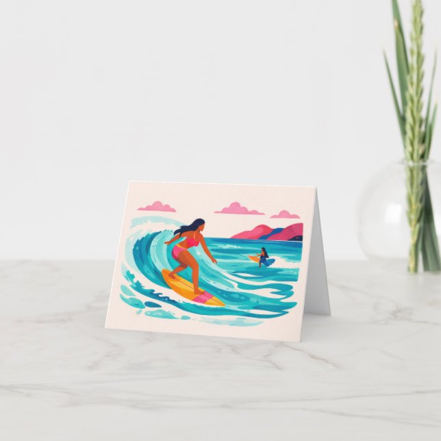 Aloha surfer card blank inside (Front)