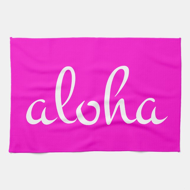 Aloha! Tea Towel (Horizontal)