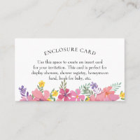 Aloha Tropical Flower Shower Enclosure Card