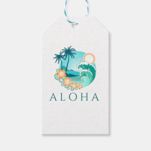 Aloha Tropical Gift Tags