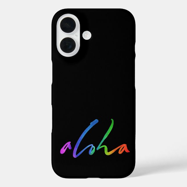 Aloha - Tropical Hand Lettering - Hawaii Hawai'i Case-Mate iPhone Case (Back)