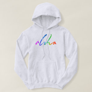 Aloha - Tropical Hand Lettering - Hawaii Hawai'i Hoodie