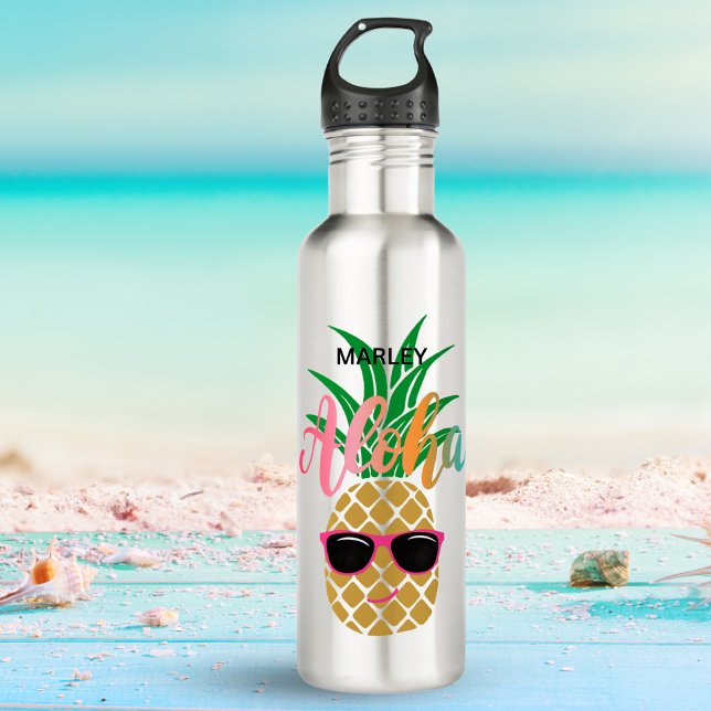 Aloha Tropical Hawaiian Pineapple 710 Ml Water Bottle (Creator Uploaded)