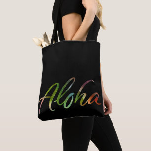 Aloha - Tropical Lettering - Hawaii Hawai'i Nature Tote Bag