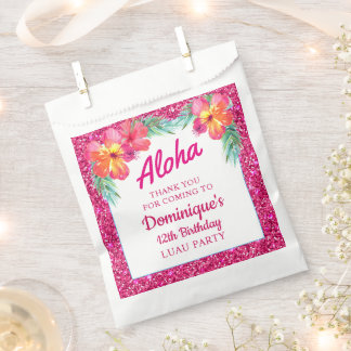 Aloha Tropical Luau Birthday Party Favour Bags