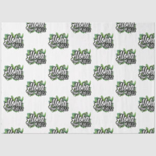 Aloha Tropical Luau Class of 2022 Graduation Party Tissue Paper