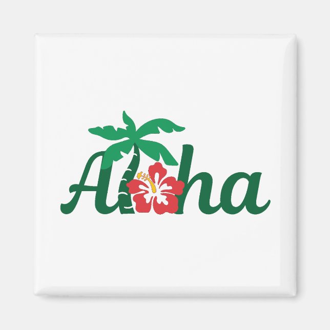 Aloha Tropical Magnet (Front)