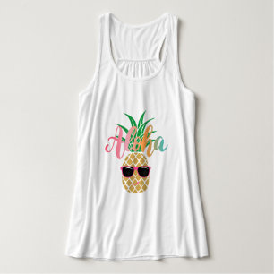 Aloha Tropical Pineapple Women's Flowy Tank