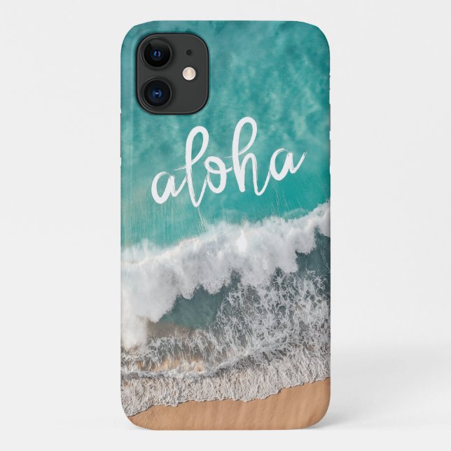 Aloha Tropical Sand Beach with Turquoise Sea Case- Case-Mate iPhone Case (Back)