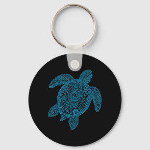 Aloha Turtle Hawaii Tribal Hawaiian Maori Sun Sea Key Ring