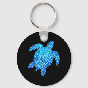 Aloha Turtle Hawaii Tribal Hawaiian Maori Sun Sea Key Ring