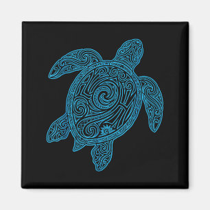 Aloha Turtle Hawaii Tribal Hawaiian Maori Sun Sea Magnet