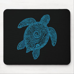 Aloha Turtle Hawaii Tribal Hawaiian Maori Sun Sea Mouse Pad