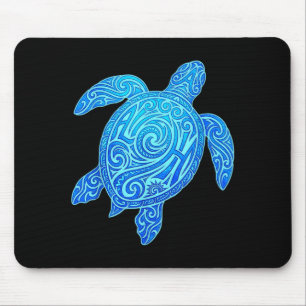 Aloha Turtle Hawaii Tribal Hawaiian Maori Sun Sea Mouse Pad
