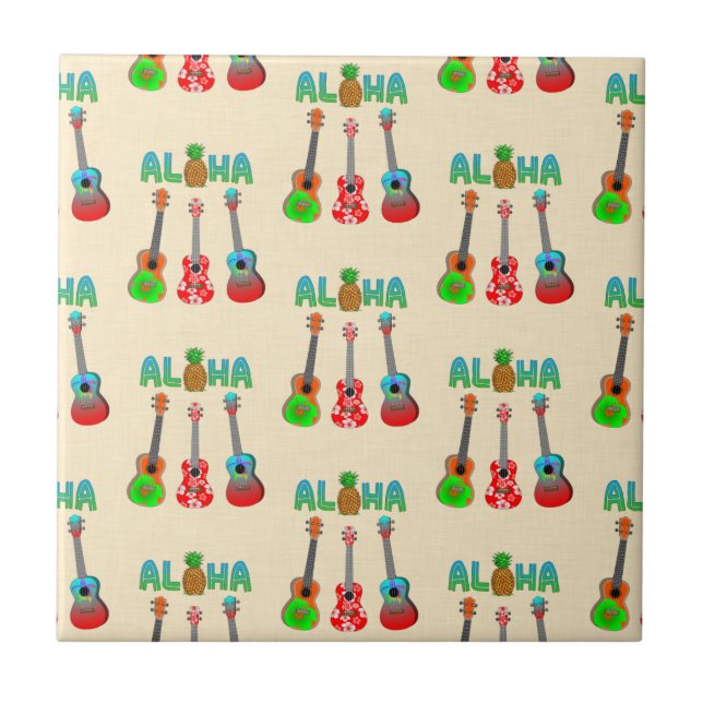 Aloha Ukuleles Island Music Tile (Front)