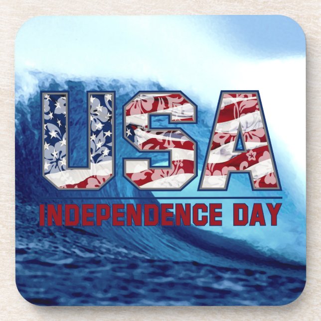 Aloha USA Hawaiian Wave Coasters (Front)