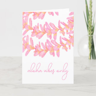 Aloha Vibes Only Thank You Card