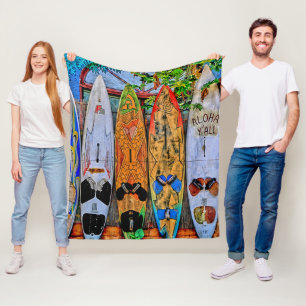 Aloha Yall Fleece Blanket