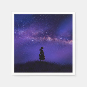 Alone and Starry Night Napkin