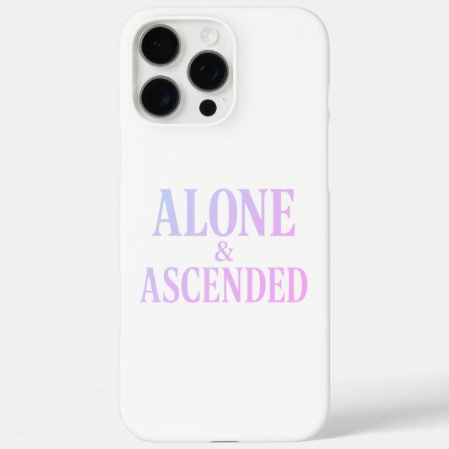 Alone & Ascended – The Art of Elevated Solitude Case-Mate iPhone Case (Back)