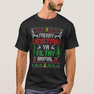 Alone At Home Movies Merry Christmas You Filty Ani T-Shirt