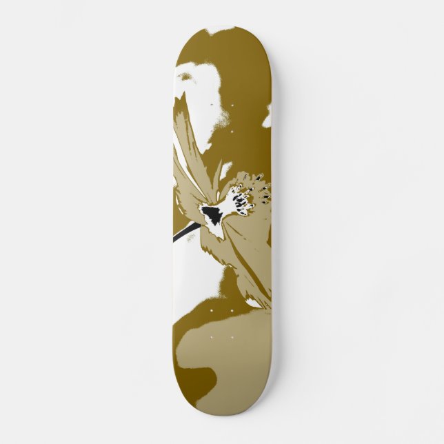 Alone Flower - Fine Art Skateboard (Front)