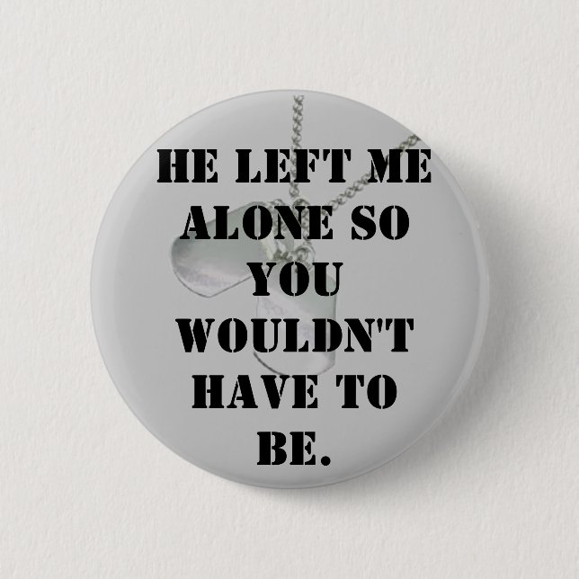 Alone for you 6 cm round badge (Front)