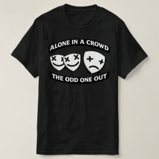 Alone In A Crowd Odd One Out Urban Graphic T-Shirt
