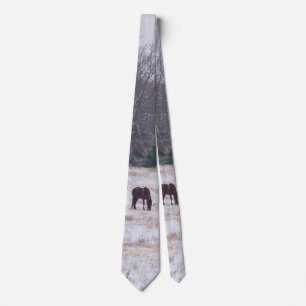 Alone In The Snow Neck Tie