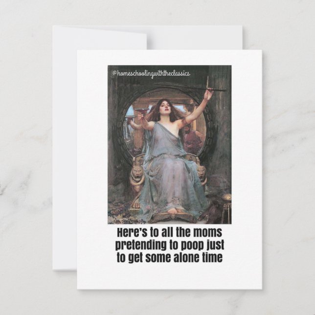 Alone on the Throne Holiday Card (Front)