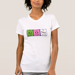 Alone periodic table word shirt