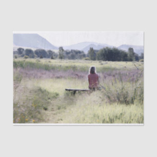 Alone Time Decoupage Tissue Paper