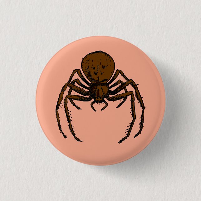 Along Came a Spider 3 Cm Round Badge (Front)