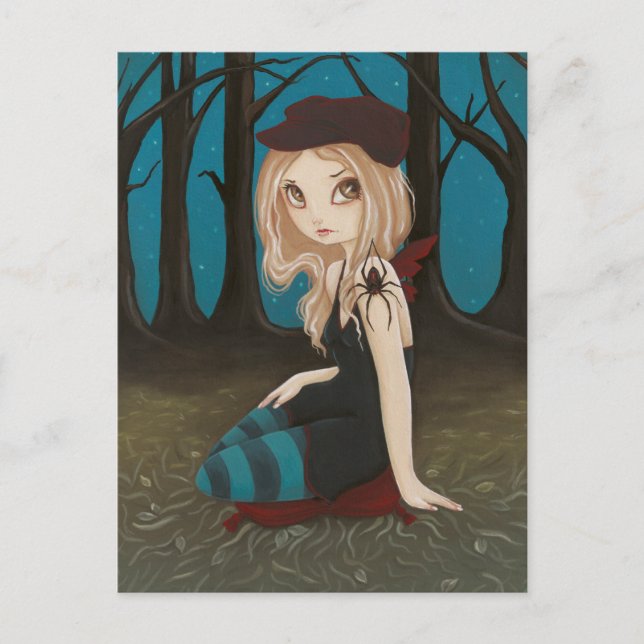 Along came a spider - postcard (Front)