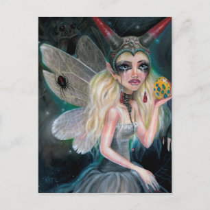 Along came a spider postcard