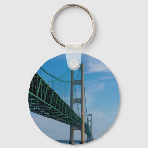 Along Mackinac Bridge Key Ring