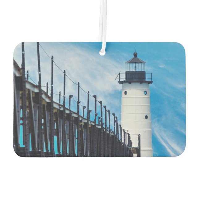 Along Manistee Car Air Freshener (Back)
