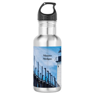 Along Manistee Water Bottle