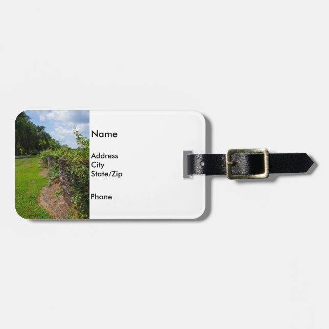 Along The Curved Wall Luggage Tag (Front Horizontal)