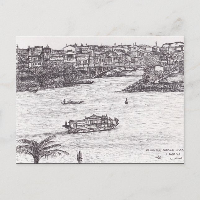 Along the Perfume River Postcard (Front)