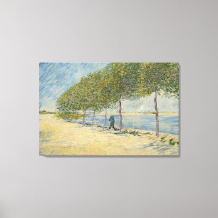 Along the Seine Canvas Print