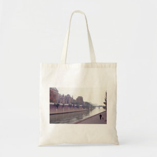 Along The Seine, Walking The  Dog Tote Bag
