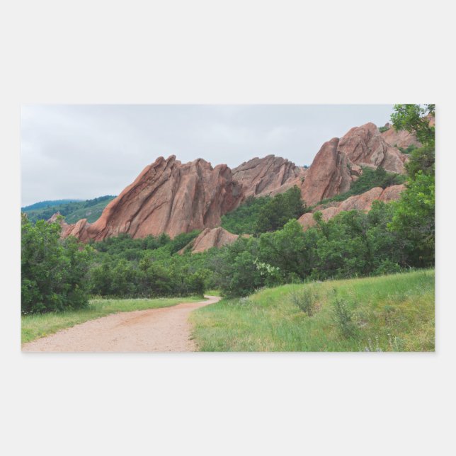 Along the Trail at Roxborough Rectangular Sticker (Front)