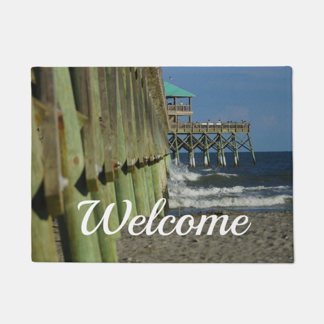 Alongside Folly Pier Welcome Doormat (Front)
