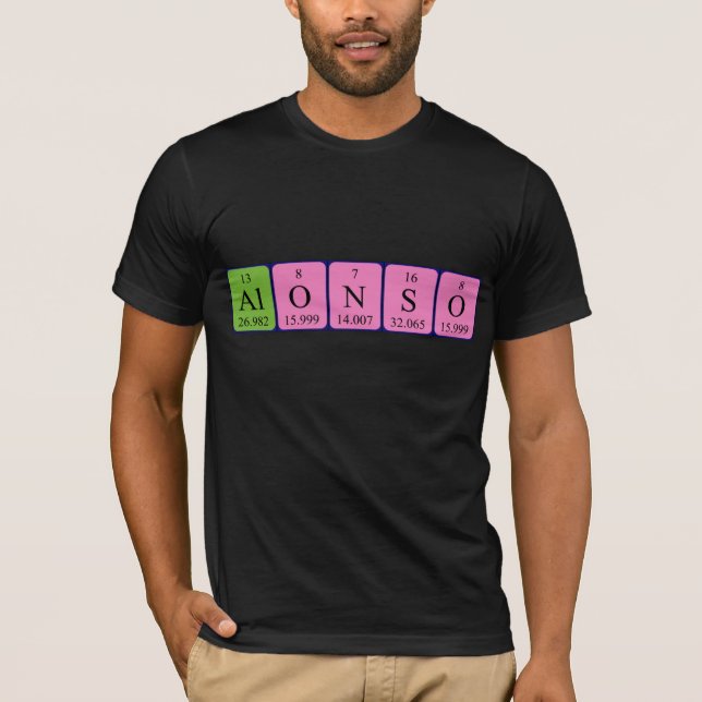 Alonso periodic table name shirt (Front)