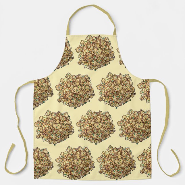 Aloo Gobi Potatoes Cauliflower Indian Food Cuisine Apron (Front)