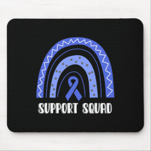 Alopecia Areata Awareness Rainbow Ribbon Support S Mouse Pad