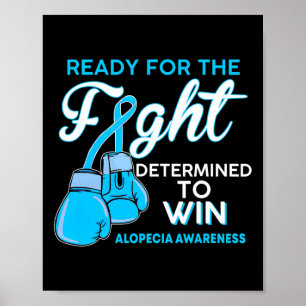 Alopecia Awareness Blue Butterfly Poster