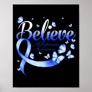 Alopecia Awareness Butterfly  Poster